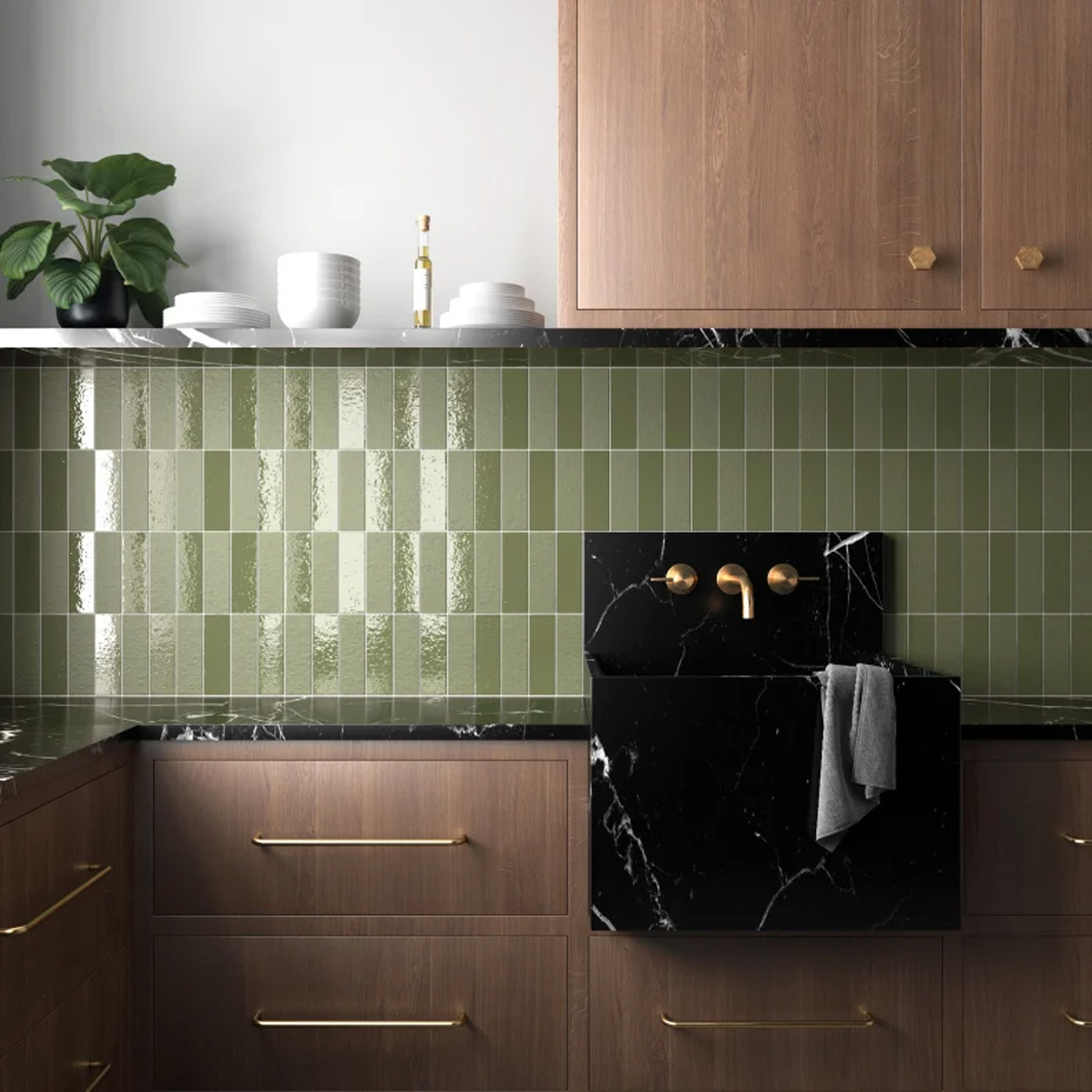 Equipe Ceramicas Kalma Selva glans 6x18.6cm